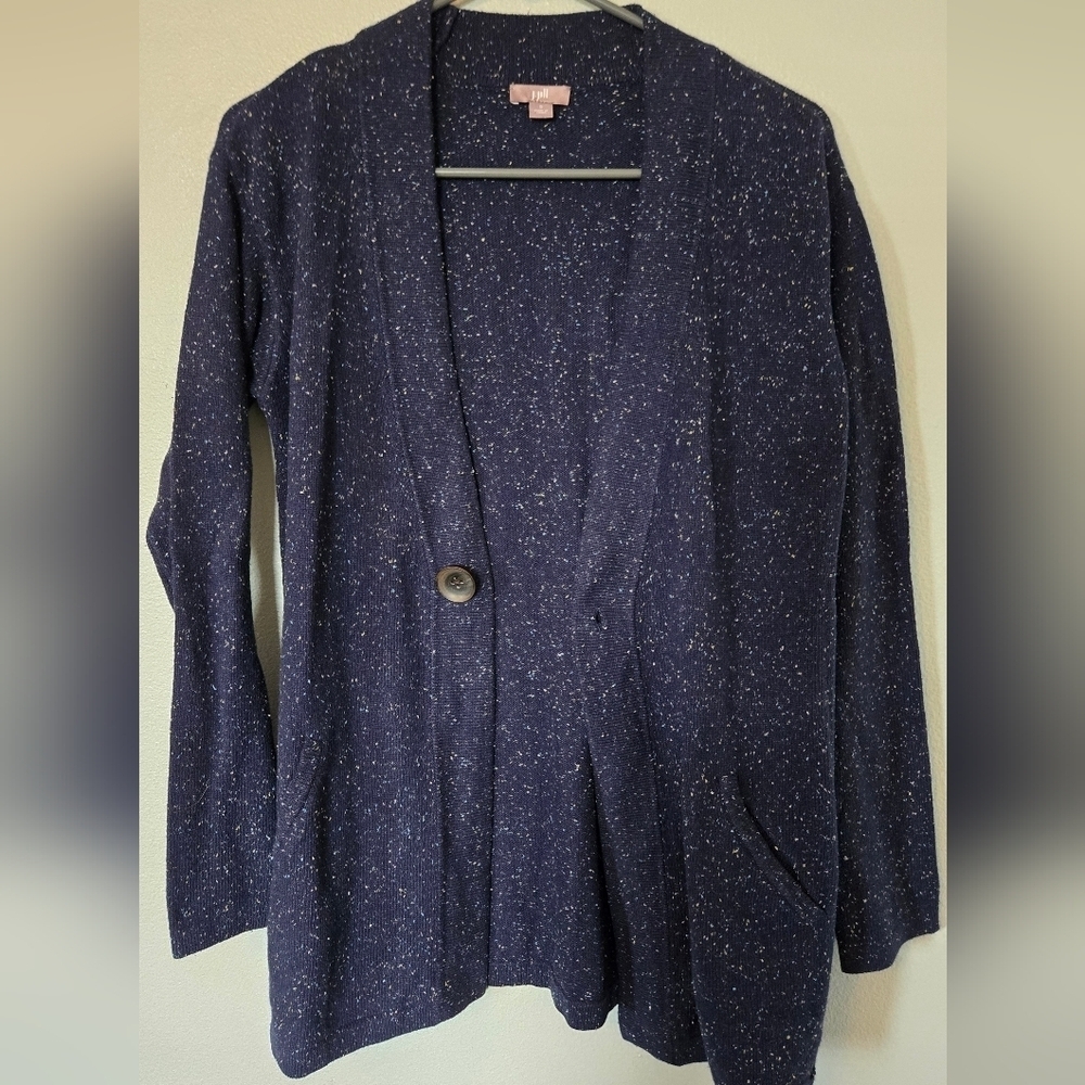 J. Jill Navy Cardigan Size Small